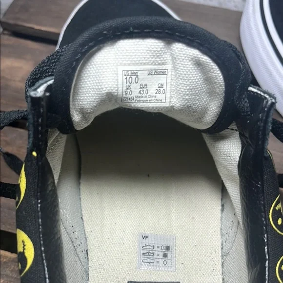 Vans Old Skool Daze Later Sappy Face Black and Yellow Ying Yang Sneakers - Picture 11 of 12